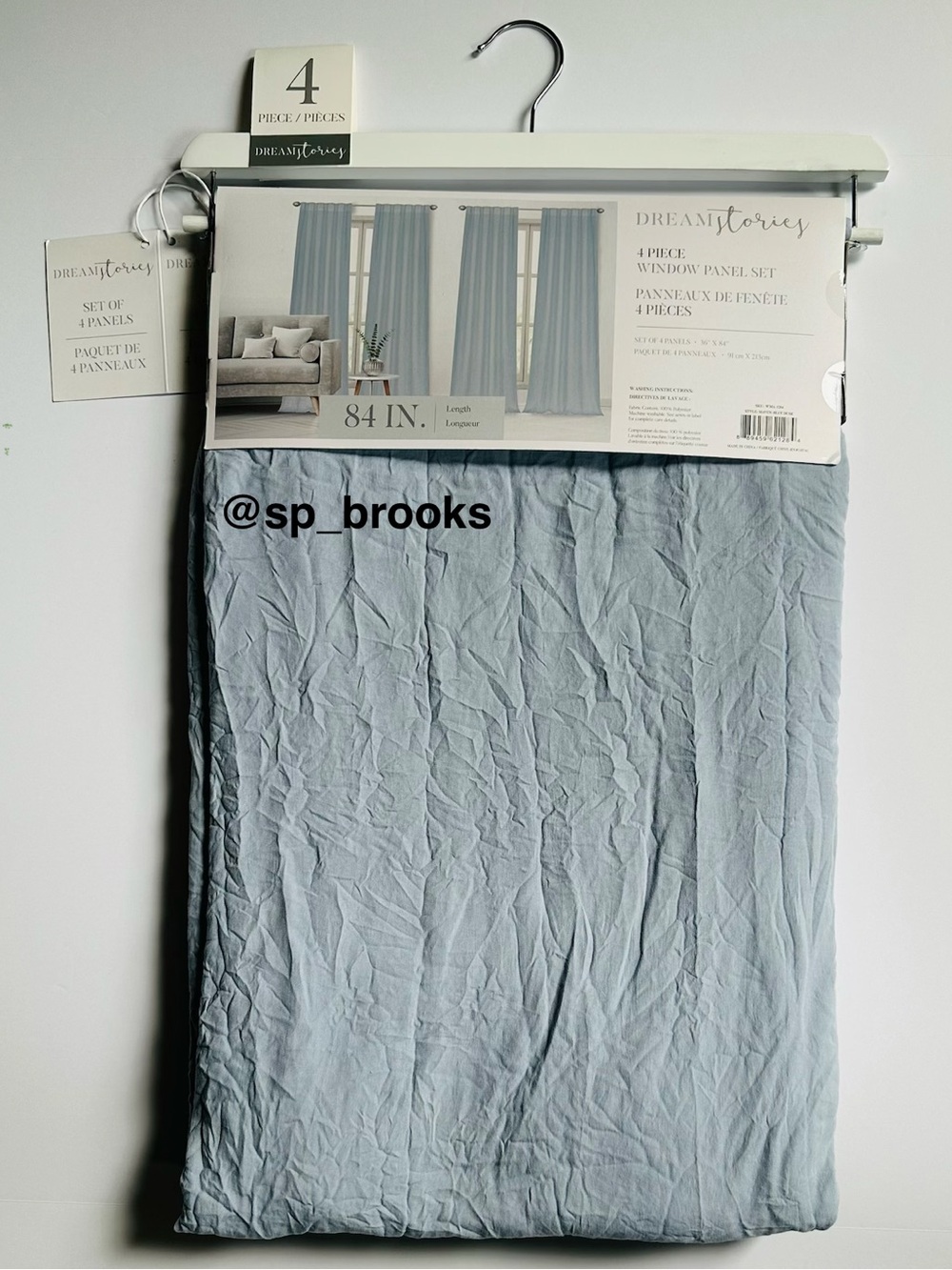 🎁4PC Dream Stories Window Panel Drape Set - Maven Blue Dusk 36x84”